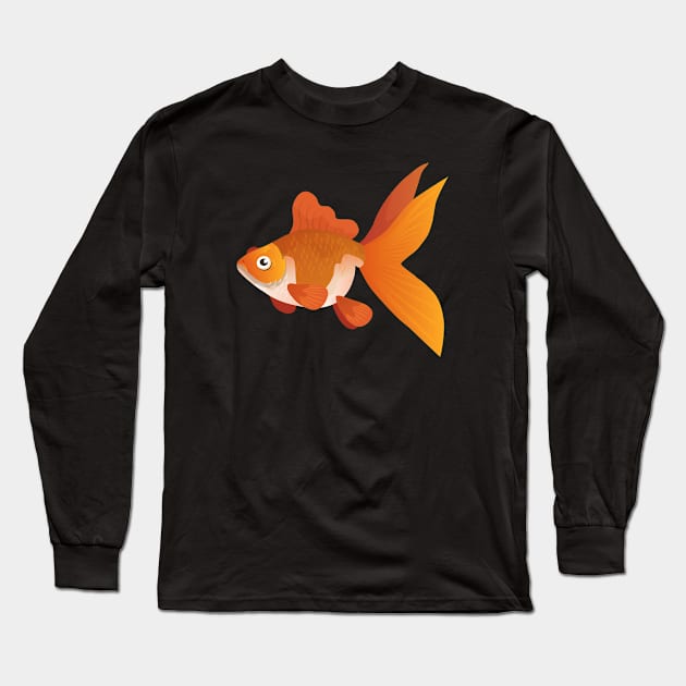 Plastic Goldfish Long Sleeve T-Shirt by DASHTIKOYE